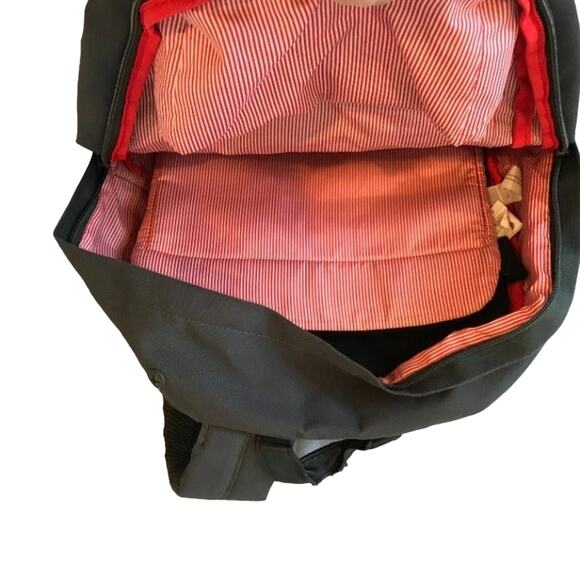 Herschel Gray Red Stripe Backpack - Picture 3 of 4
